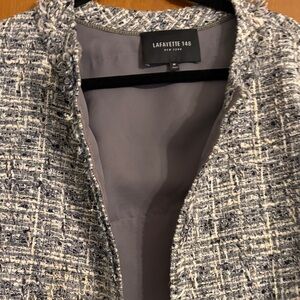 Lafayette 148 New York Women's Black and White Tweed Blazer